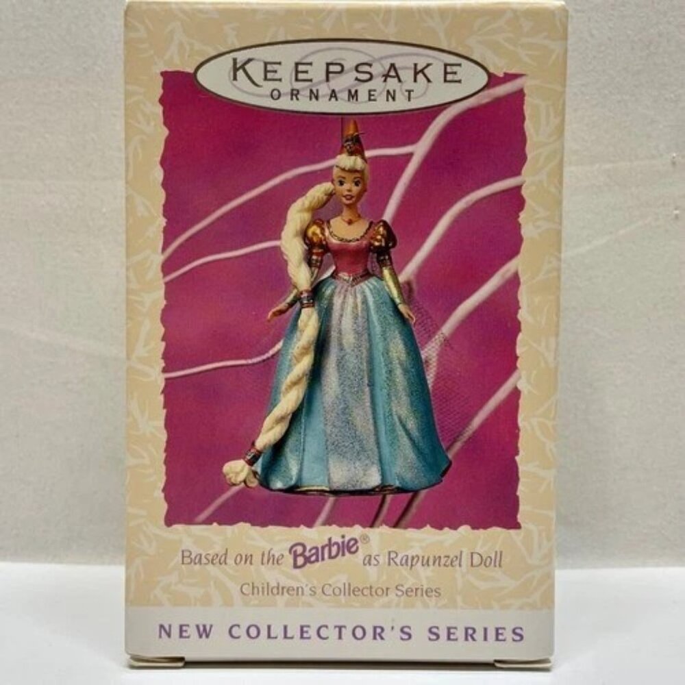 Vintage‎ Rapunzel Doll Barbie Ornament 1997 Children Hallmark Keepsake Collector